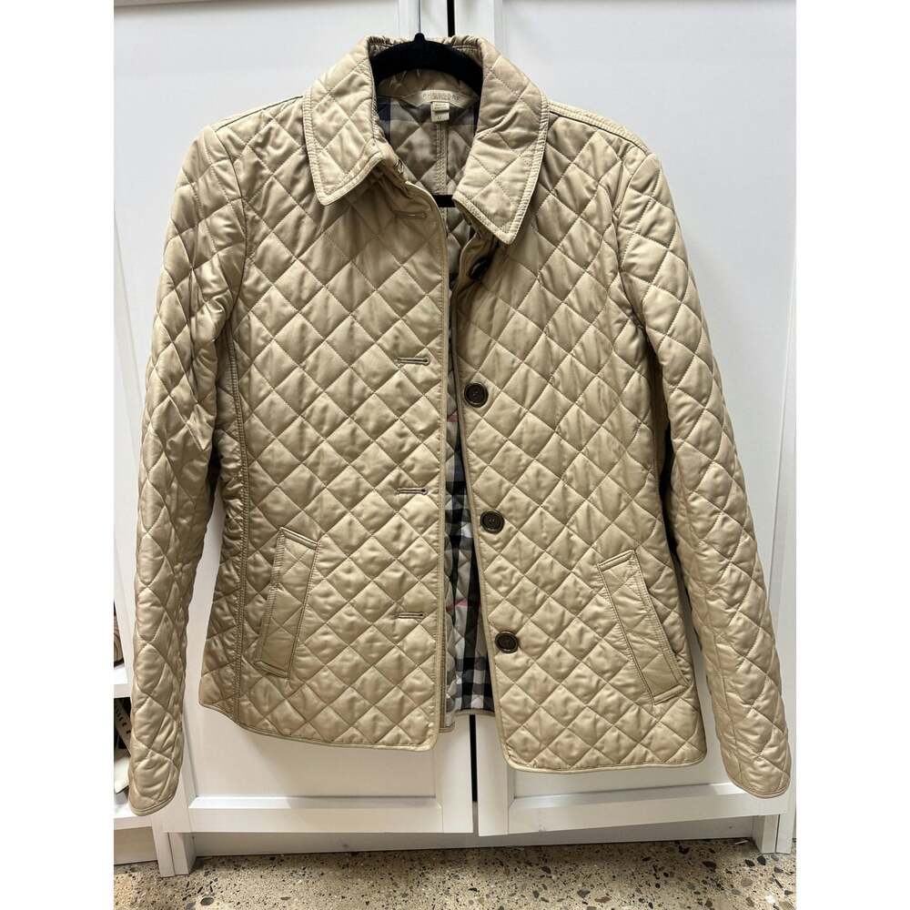 Burberry Beige Quilted Jacket